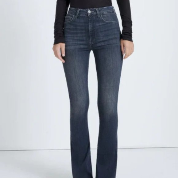 7 For All Mankind No Filter Ultra High Rise Skinny Bootcut Edelweiss (Gray) 30 - Picture 1 of 4